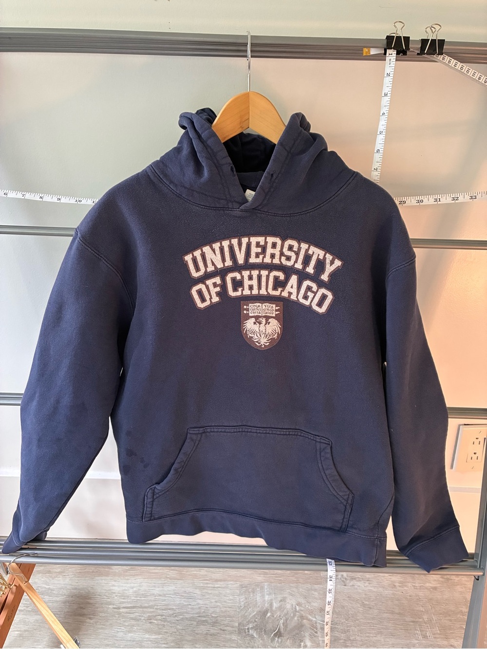 University of Chicago Navy Hoodie Sweatshirt